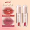 Novo Plain Light Makeup White Lip Lacquer Naked Women Color Series Water Light Mirror Lipstick Glass Lip Gloss Does Not Fade No Stain on Cup