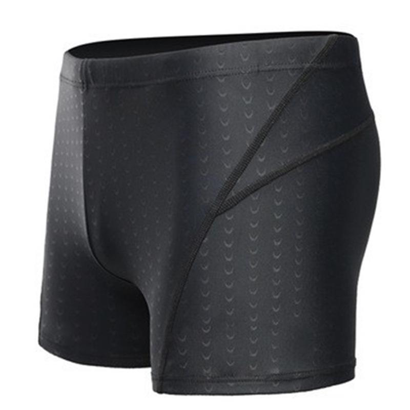 Men s Nylon Elastic Boxer Swim Trunks with Cap & Goggles Set XL (Suitable for 110-130 lbs)