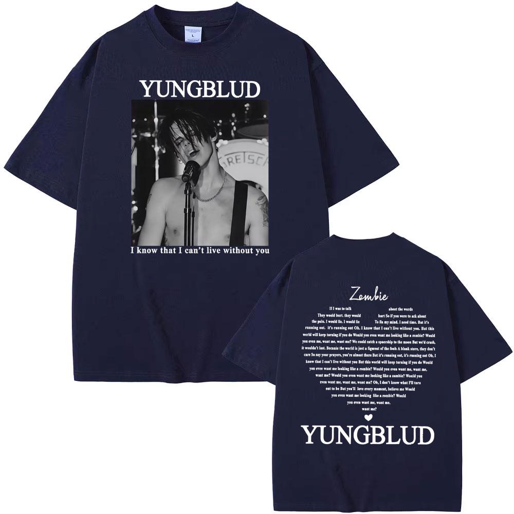 Yungblud Zombie Rock Band Graphic TShirt Unisexs Hip Hop Retro Music Fan Apparel Tshirts Man Casual ONeck High Quality T Shirt