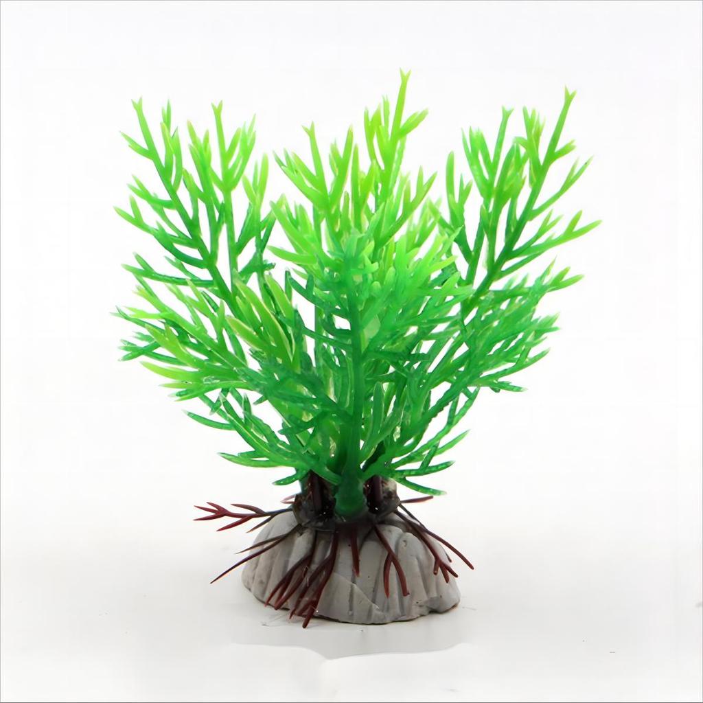 1 Pc Artificial Aquarium Plastic Aquatic Plant Decoration Fish Tank Simulated Flower And Grass Landscape Decoration 2 Colours