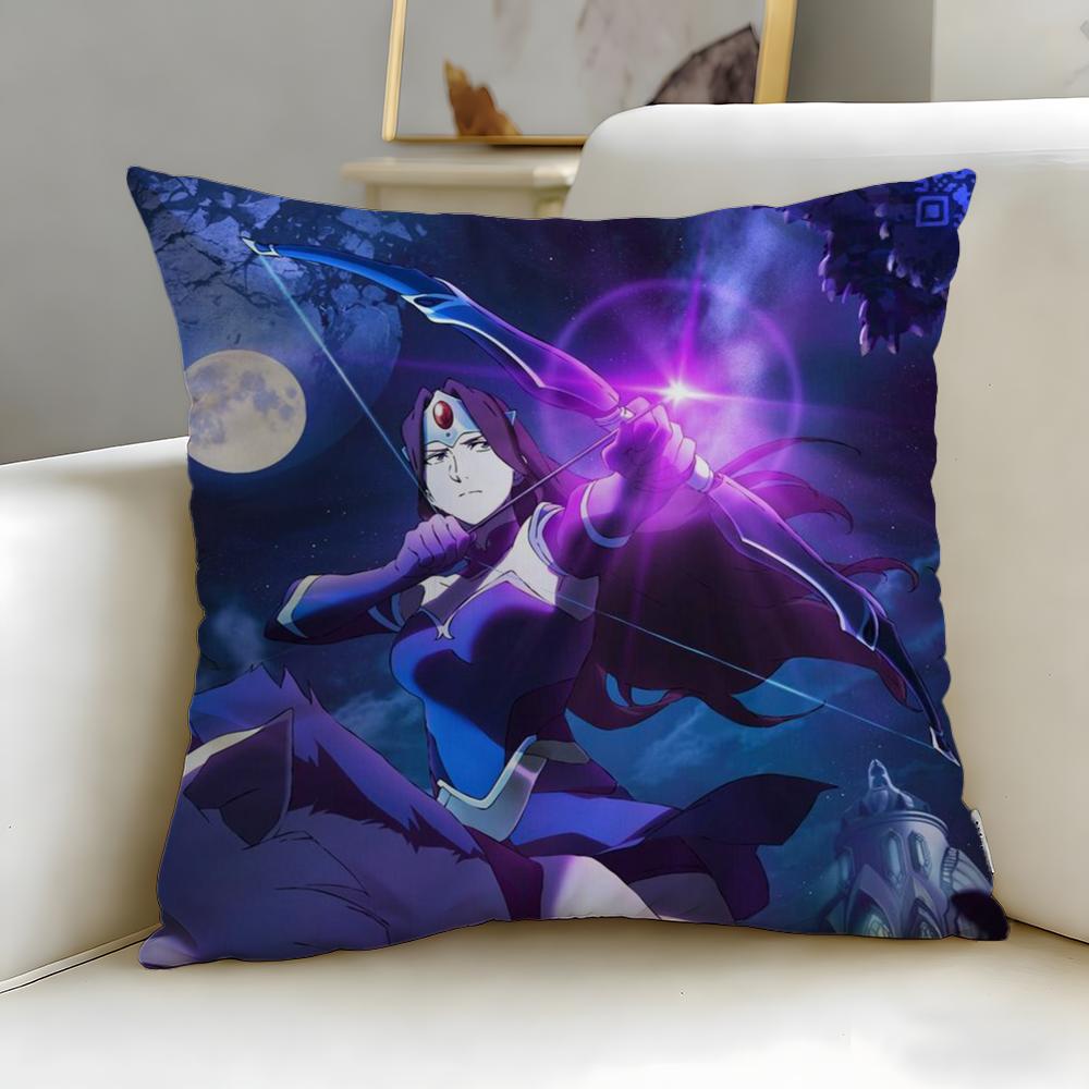 popular game Dota 2 Cushion Cover Soft EasyWash Pillow Case Versatile for Couch Bed Travel and Office