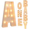Mosaic Design Giant Letter Led Light 91.5CM Size Light Up Letters Light Frame Box  Christmas Party