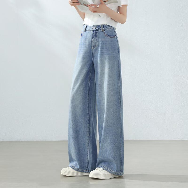 Betu Women's Loose Fit High-Waist Wide-Leg Jeans