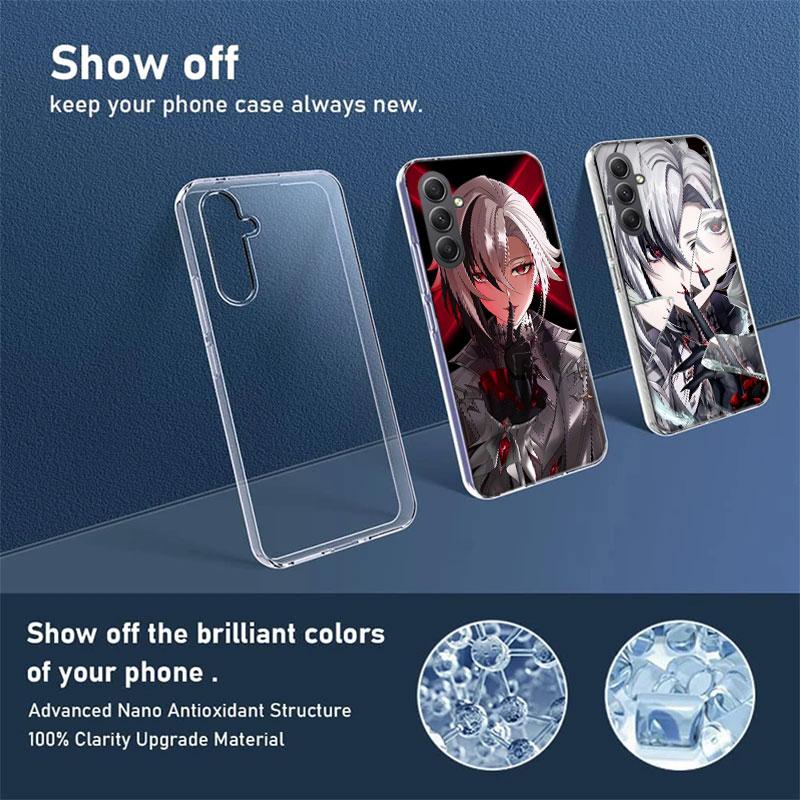 Arlecchino Genshin Impact Phone Case for Samsung A16 A26 A36 A56 A17 A37 A57 A07 A06 A02S A03 A04S A05S Galaxy Note 20 10 A50S A