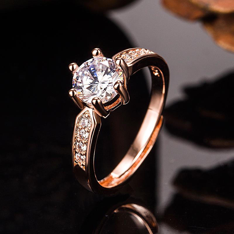 

Классическое кольцо Lindon из медного сплава с цирконом, женские ювелирные изделия, свадебный подарок, вечеринка