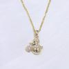 Exquisite Snowman Pendant Necklaces for Women Fashion Zirconia Necklace Wedding Party Jewelry Accessories