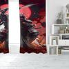2pcs- Warring States General Polyester Curtains, Pole Bag Curtains 42*84, Bedroom, Living Room, Home Room Decoration