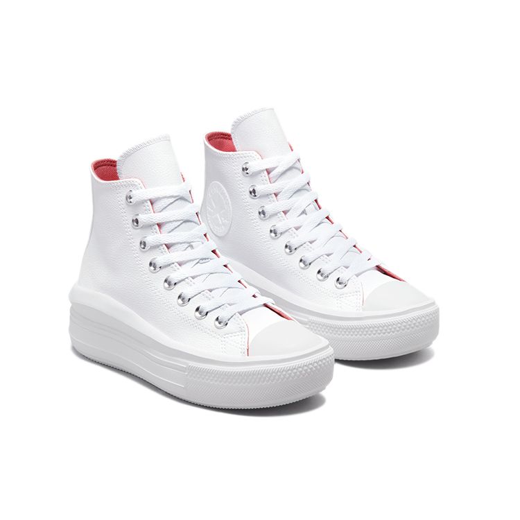 Converse Chuck Taylor All Star Move Comfortable Thick Sole Casual Slip Resistant Durable High Top Canvas Shoes Women Sneakers White 571622C