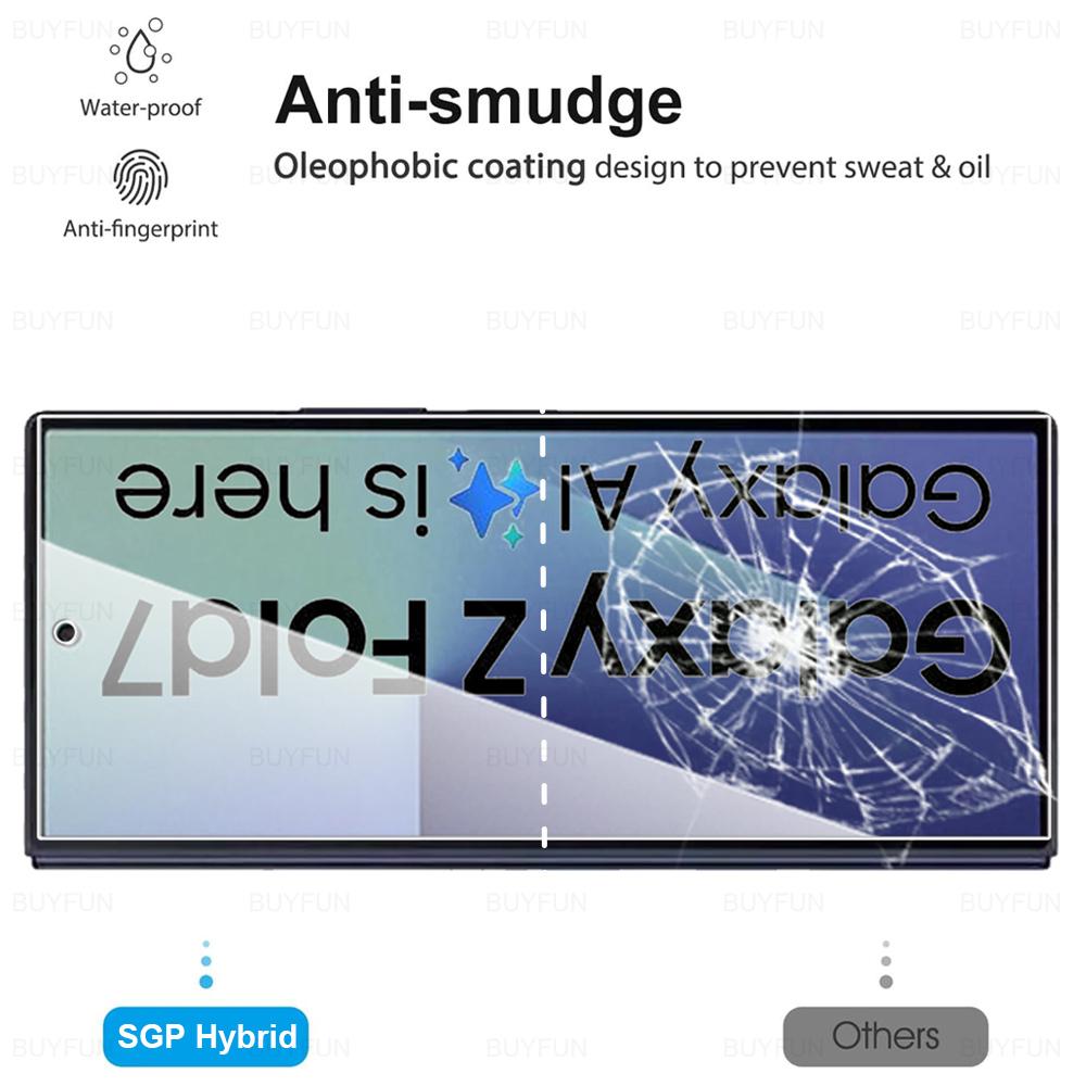 4PCS Curved Full Cover Tempered Glass Screen Protector For Samsung Galaxy Z Fold Flip 8 7 6 5 4 HD Anti-Scratch Protective Film