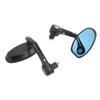 1 Pair 78in Motorcycle Rearview Mirrors Universal Handle Bar End Side Mirror Replacement for