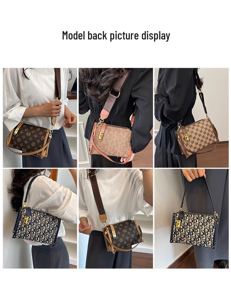 Borsa a Spalla e Crossbody da Donna Monogramma Retrò 2026 - Moda Europea e Americana