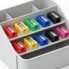 40/80pcs 2.5cm Colorful Pencil Sharpener  Assorted Colors Curved Anti-slip Design Portable Pencil Sharpener for School Office Su