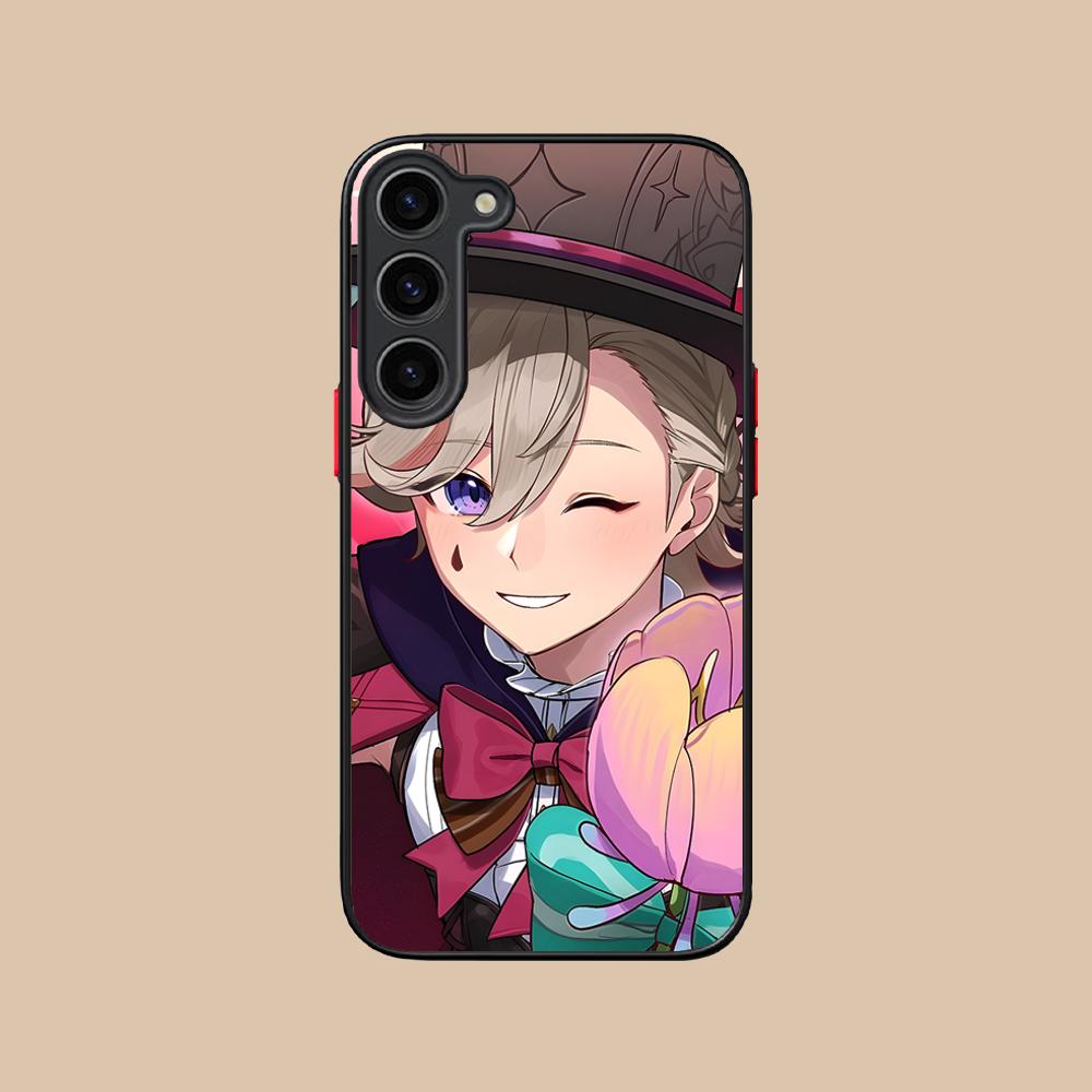 Game GI Lyney Silicone Mobile Phone Case for Samsung Galaxy S26 S25 S24 S23 S22 S21 Plus FE Ultra Colorful Cover