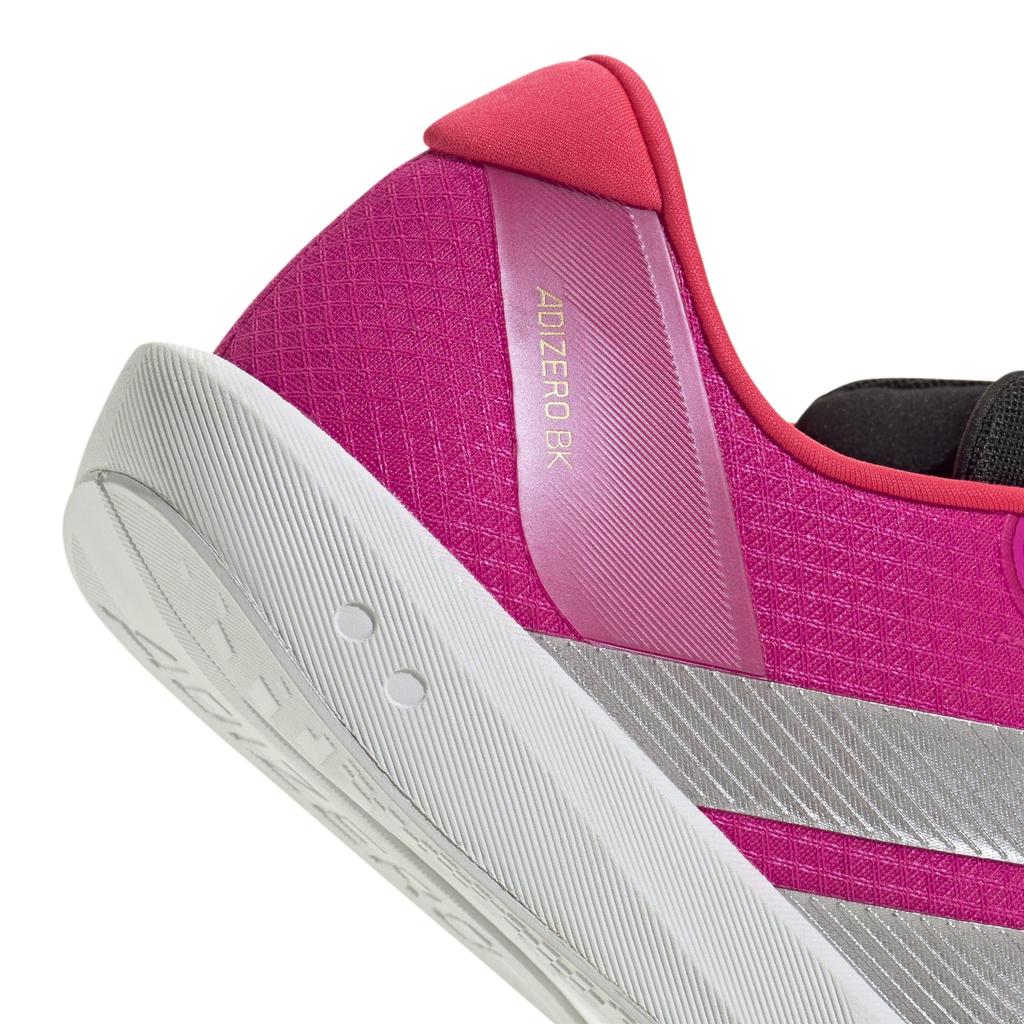 Adidas adizero running shoes, black, unisex, adult, NSV99, Shock Pink/Silver Metallic/Lucid Red (JP6544), size 26.5 cm