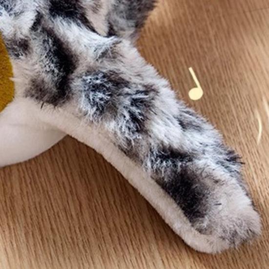 Chirping Bird Cat Toy Rechargeable Plush Bird Flapping Wings Interactive Electric Flying Bird Toy for Cats Chasing Natural Hunting Instinct