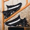 TUINANLE Men Shoes Comfortable Casual Sneakers Fashionable Platform Breathable Couple Running Shoes Black Walking Sneakers