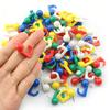 50 Pcs Push Pin Hooks Plastic Heads Cork Board Hooks Decorative Thumb Tacks Hook for Cork Bulletin Board Photos Calendar Home Office School Supplies