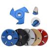 6 Teeth Wood Turbo Carving Disc Angle Grinder Accessories 16mm 22mm Wood Grinding Wheel for Wood Carving Shaping