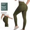 Seamless High Waist Yoga Pants with Elastic Stripes for Running
