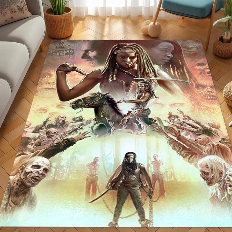 Apocalyptic Warrior Uprising Carpet Suitable for All Seasons Living Room and Bedroom Mats Doormat Office Chair Cushion Fashion