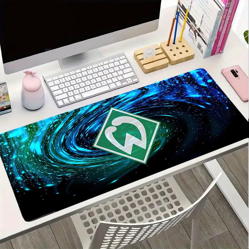 Green And White Werder Mouse pad, Gaming Mouse Pad, keyboard pad, Desk Decor for computer notebook Fan Gift Birthday Gift