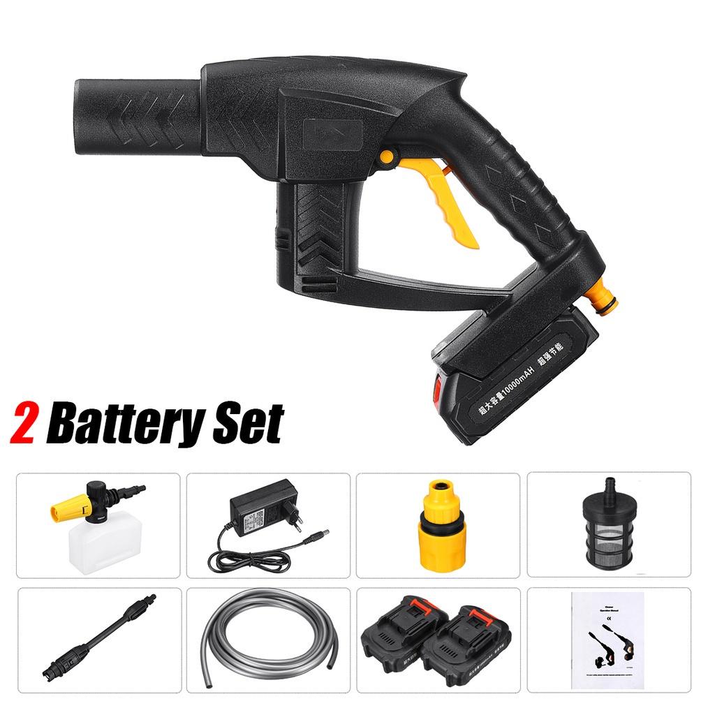21V 10000mAh Wireless High Pressure Car Washer Rechargeable Lithium Battery Auto Spray Water Car Cleaning Guns Handheld Cleaner
