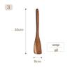 Long Wooden Handle Non-Stick Cooking Shovel with Hanging Hook - Customizable Logo Option