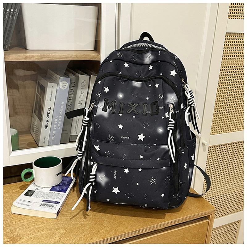 School Bag Women's New Japanese Ins High Value, Fresh and Sweet Star Make-up Bag, Light and Large-capacity Backpack