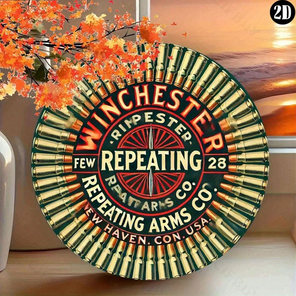 Vintage Winchester Aluminum Metal Sign Wall Art Decor Gift Bar Cafe Home Office
