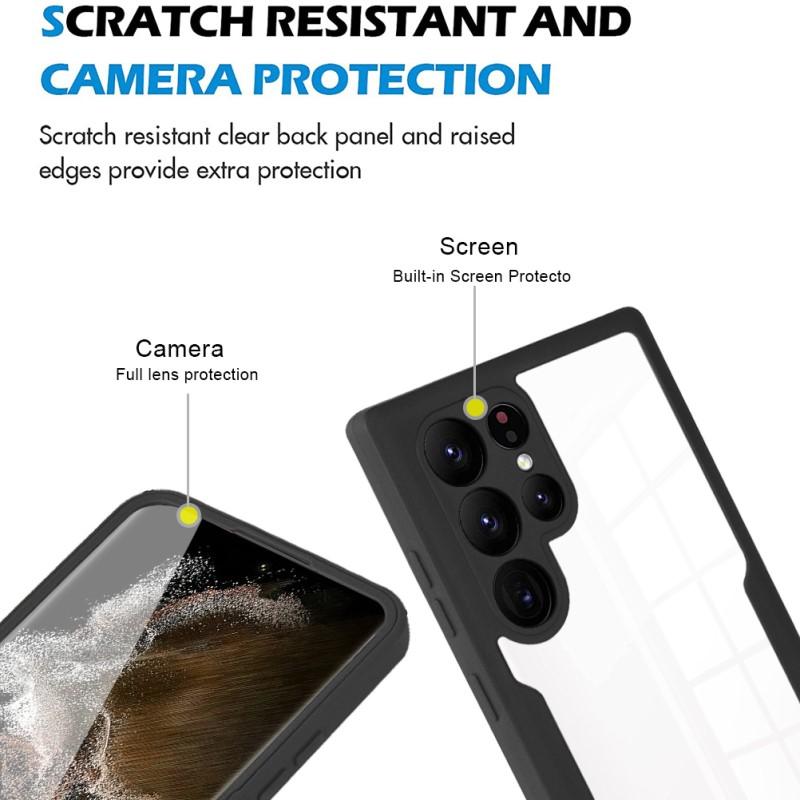 360 Full Protection Case For Samsung S23 S22 S21 Ultra Plus FE A53 A52 A13 A32 A33 A73 A71 A51 A23 A22 Double-Sided Shock Cover