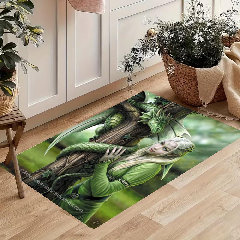 Gothic Style Nonslip Kitchen Mat Floor Carpet Rug For Indoors Outdoors Home Decor Room Supplies Spring Decor