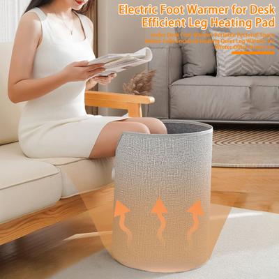 Under Desk Foot Warmer Portable Personal Space Heater Fully Enclosed Heating Quiet Leg Warmer for Winter Office Home Use