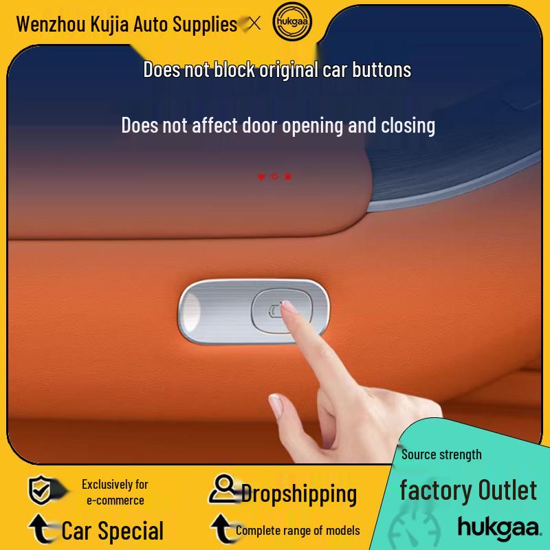 AITO M7/M8 Car Door Button Anti-Scratch Stainless Steel Decor