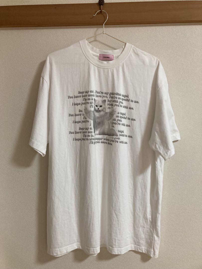 

[Б/У] Футболка ITZAVIBE Angel Cat, которую носил корейский айдол Джэмин
