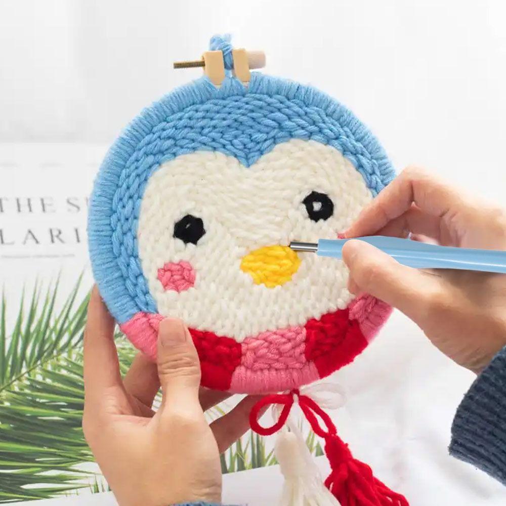1/4Pcs Adjustable Embroidery Punch Needle Kit Poking Cross Stitch Tools DIY Craft Punching Needle Embroidery Pen