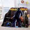 Couverture Affiche de Film d'Horreur Halloween Parfaite Toutes Saisons Douce Confortable Canapé Bureau Sieste Voyage Cadeau Festif