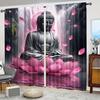 Scene Curtains Extraordinary Buddha Lotus Fabric Without Electricity Family Party Decoration Suitable Festive Curtain Made Of Polyester