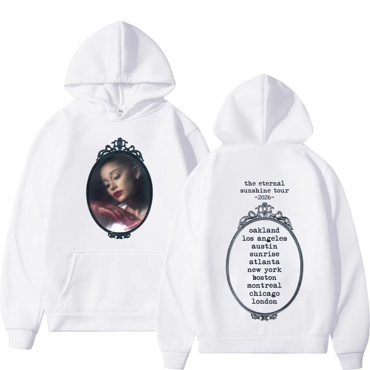 Ariana Grande The Eternal Sunshine Tour 2026 Print Hoodies Men Women Vintage Pullover Autumn and Winter Vintage Printed Sweatshirt 4XL
