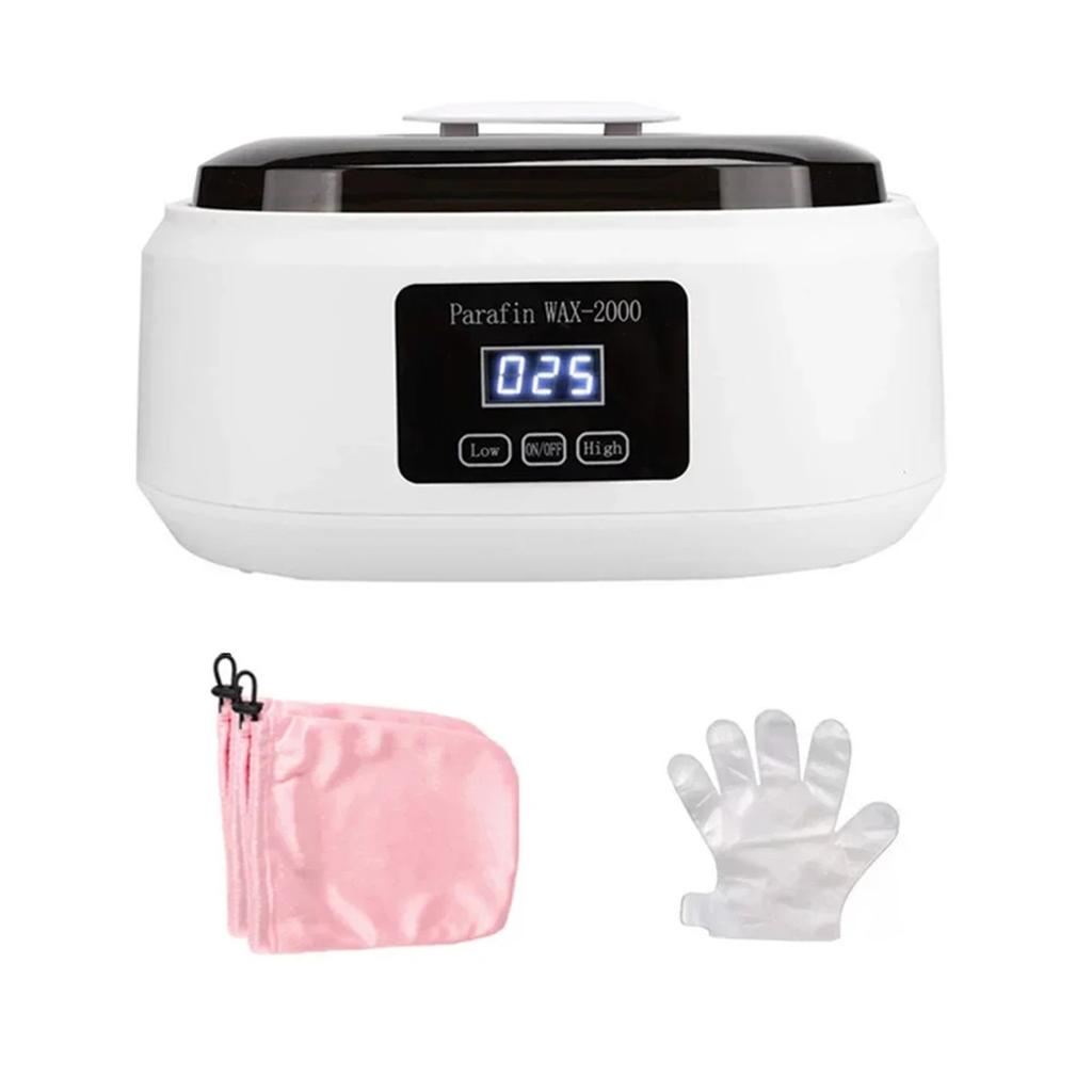 2L Paraffin Wax Machine Paraffin Bath Kit Wax Melts for Feet and Hand Paraffin Wax Warmer Foot Mask Moisturizing Socks