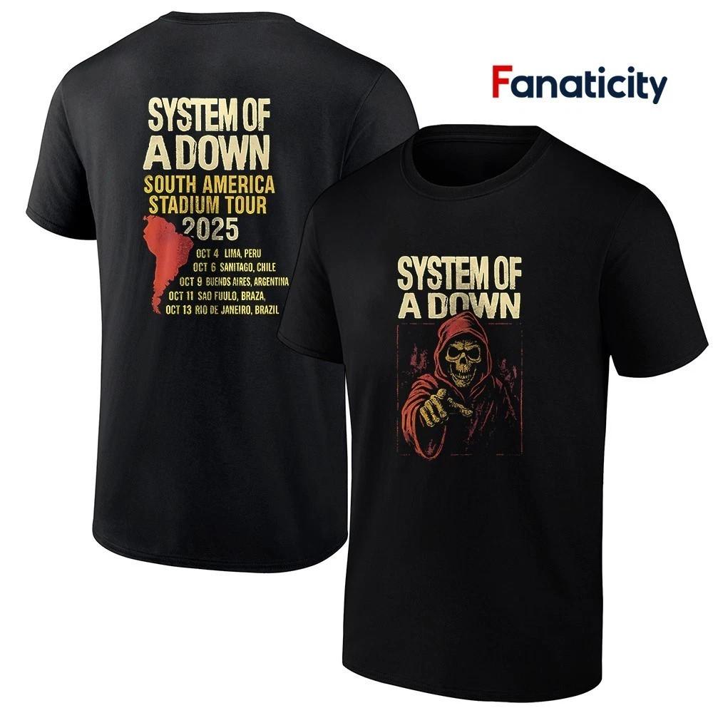 2025 South America Stadium Tour dates reaper shirt S-5XL  Unisex T-Shirt XXXL