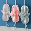 Large-sized Bath Sponge for Adults, Bath Towel for Scrubbing, Bath Flower with Pumpkin Shape, Stretchable Back Support Strip