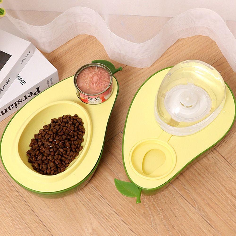 Avocado Shape Pet Feeding Water Bowl Multi-functional Dog Food Container  For Dogs and Cats