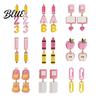 Graduation Season Gift Accessories 1 Pair Teacher Earrings for Women Cute 2D Acrylic Crayon Pencil Backpack Stationery Themed Jewelry Teachers Number