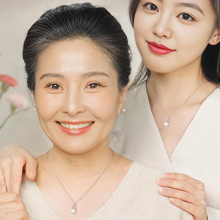 Carnation Pearl Necklace Women'S Niche Light Luxury Style High-End Pendant Noble Temperament Chinese Style Collarbone Chain Jewelry Quality