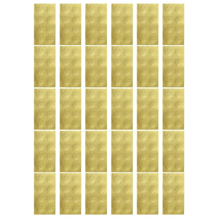 

Pack of 30 Adhesive Golden Design Waterproof Sticker Great for Handmade Projects and Decoration Seal Label Sticker Set