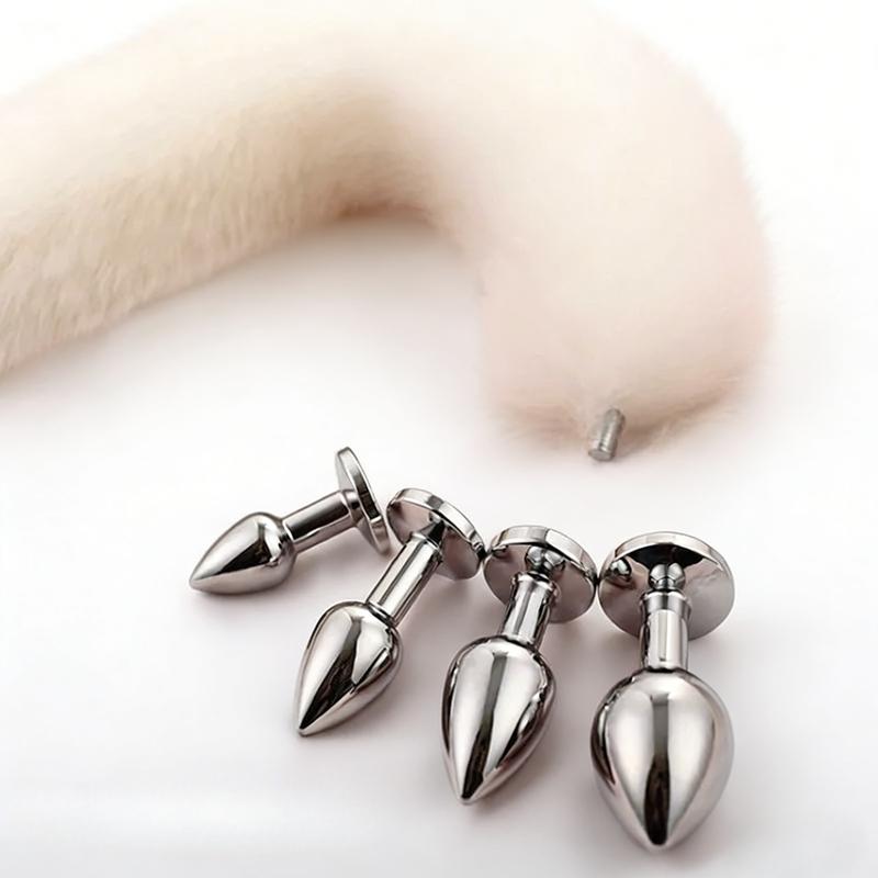 3 Sizes Metal Butt Plug Fox Tail Intimate Toys Bdsm Anal Extender Dilator Sex Shop Products Erotic Games Goods For Adults