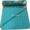 Aizza Trends Handmade Pure Cotton Monkey Print Kantha Quilt  - Traditional Look Bed Spread Kantha Gudri - Vintage Hand Stitch Gudri