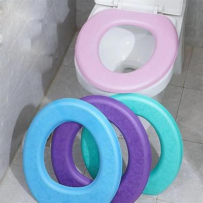 Waschbarer Toilettensitzbezug Wasserdichtes Silikon Tragbar Wiederverwendbare Deckelabdeckung für Reise Zuhause Badezimmer Hygienische Accessoires