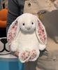 Fragrant Bonnie Rabbit Plush Toy with Floral Ears Kawaii Stuffed Doll Soft Sofa Cushion Kids Birthday Gift Room Decor