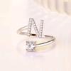 Adjustable Alphabet Rings: Trendy Japanese & Korean Student Accessories